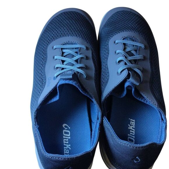 Olukau Moku Pae Men's Size 9 Gray Casual Shoe Comfort Outdoors Boat Slip On NWOT - Picture 5 of 11